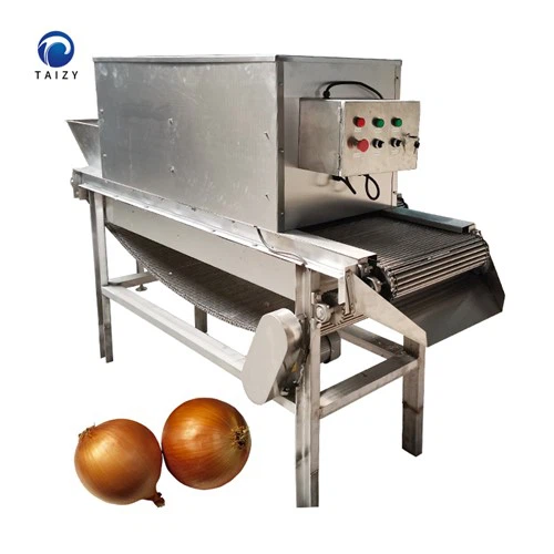 Zanjirli turdagi piyozni tozalash mashinasi